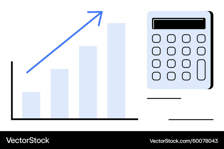 calculatrice avec graphique de croissance financiere