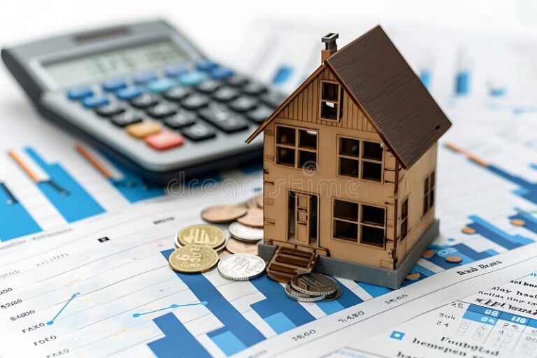 Comment calculer la plus-value immobilière pour optimiser votre vente 2 calculatrice avec maison miniature et diagrammes financiers