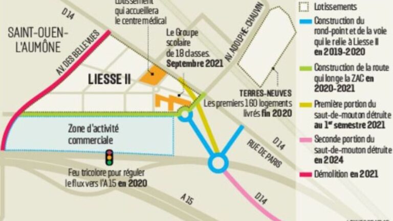 carte detaillee de saint ouen laumone center point