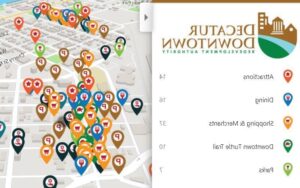 carte interactive avec restaurants et tickets restaurant