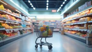 Quel Supermarché Est Le Moins Cher Pour Faire Ses Courses 8 chariot de courses rempli dans supermarche moderne