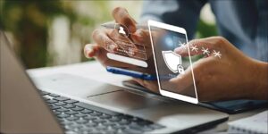 cle symbolique fermant un compte bancaire digital