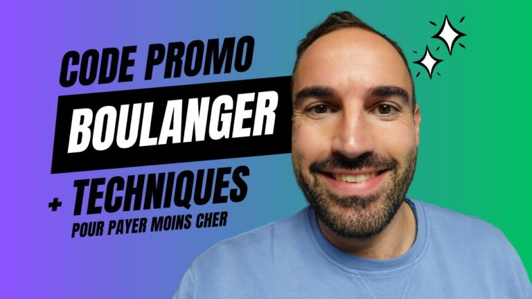 client heureux utilisant un code promo boulanger