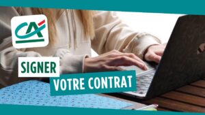 Comment ouvrir un compte professionnel au Crédit Agricole Loire Haute Loire 8 client signant contrat bancaire au credit agricole