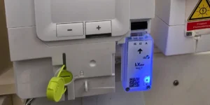 compteur electrique edf avec couleurs bleu blanc rouge