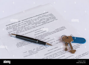 contrat de location et cles dappartement