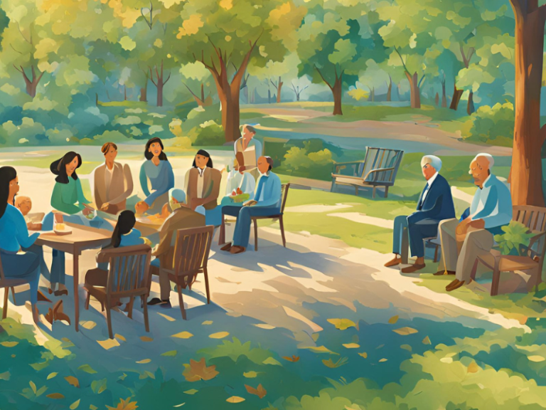 famille sereine planifiant des obseques ensemble