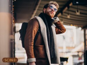 homme elegant en veste interieure luxueuse confortable