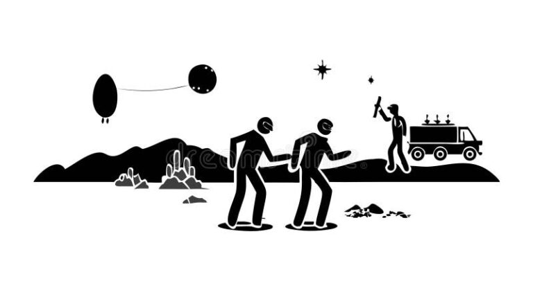 horloge et silhouettes dages varies evolutifs