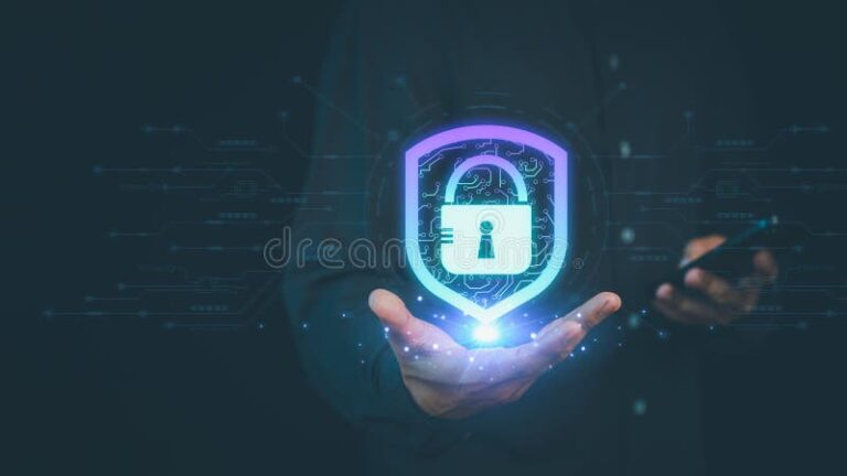 icone bouclier numerique protegeant donnees personnelles