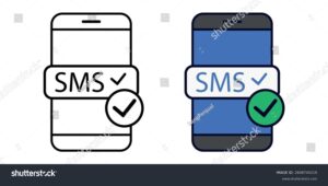 icone dapplication sms sur ecran smartphone