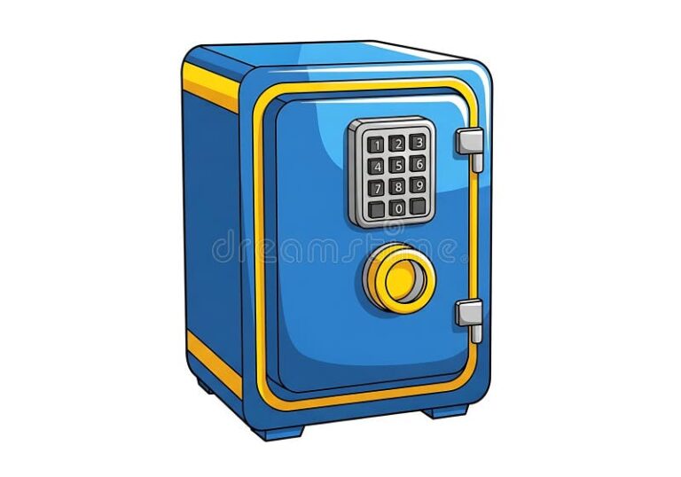 illustration dun coffre fort numerique securise