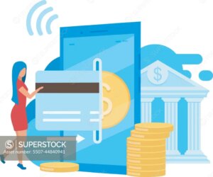 illustration simple dun compte bancaire numerique