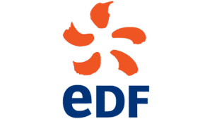 logo edf avec une maison ecologique moderne