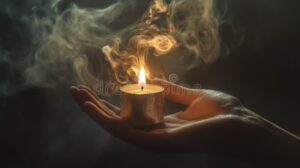 Quelles Sont Les Démarches Administratives Essentielles Après Un Décès 19 main tenant une bougie allumee sobrement