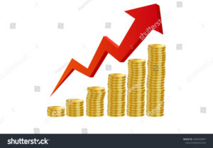 Comment placer une grosse somme d'argent pour maximiser ses gains 3 pile de pieces dor avec graphique croissant