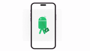 smartphone avec icone de mise a jour android