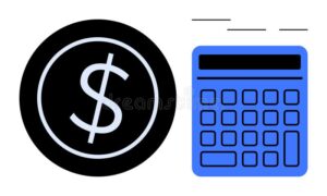 symbole dargent avec graphique fiscal simplifie